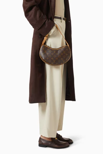 Croissant PM Shoulder Bag in Monogram Canvas