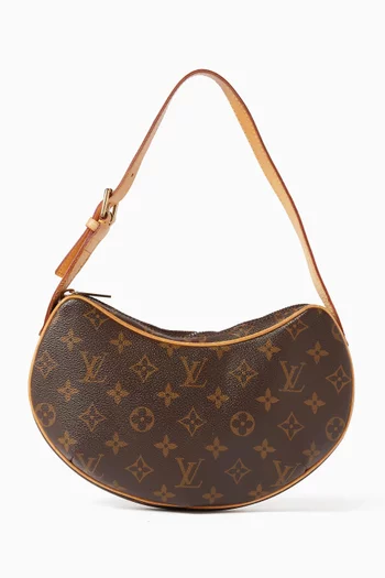 Croissant PM Shoulder Bag in Monogram Canvas