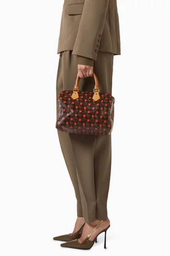 حقيبة يد سبيدي بنقشة كرز قنب مغلف لويس فيتون × تاكاشي موراكامي