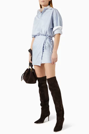 Portea Wrapped Shirt Mini Dress