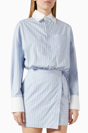 Portea Wrapped Shirt Mini Dress