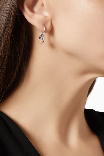 أقراط روسيدا مرصعة بالكوارتز فضة إسترلينية