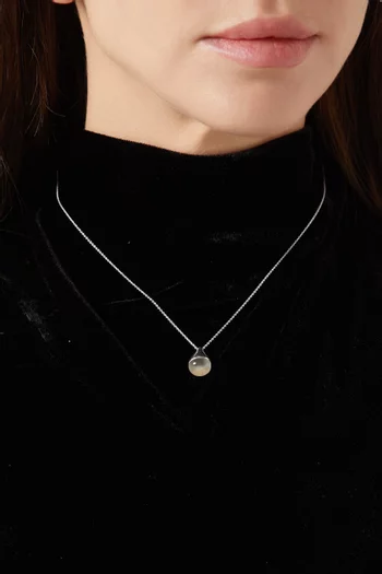 Stilla Quartz Necklace in Sterling Silver