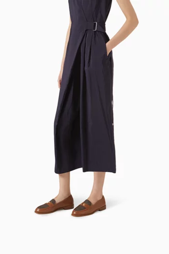 حذاء سهل الارتداء ليكس بشعار الماركة جلد