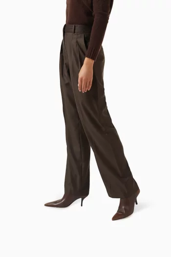 Selina Ankle Boots in Burnished Leather