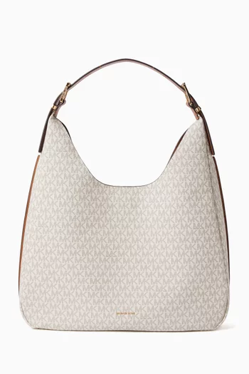 حقيبة هوبو نوليتا كبيرة قنب بنقشة شعار الماركة