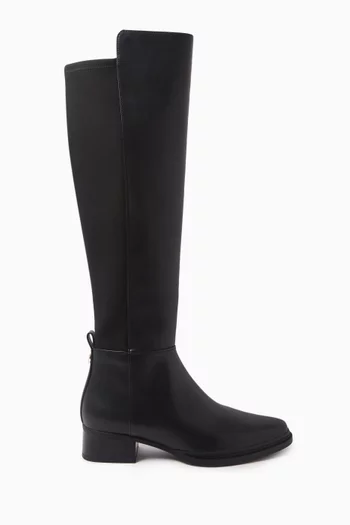 حذاء بوت ليكس بطول الركبة جلد