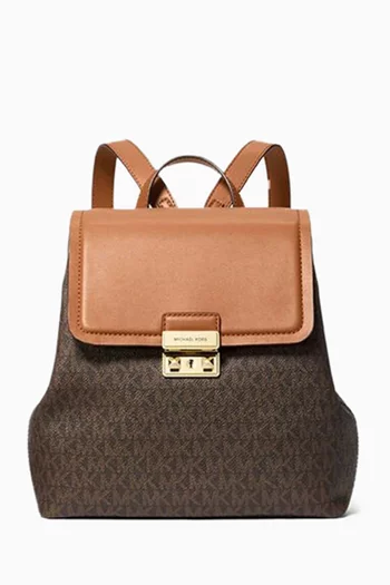 حقيبة ظهر تريبيكا صغيرة قنب بنقشة شعار الماركة