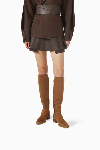 حذاء بوت ليكس بكعب 35 مم شمواه