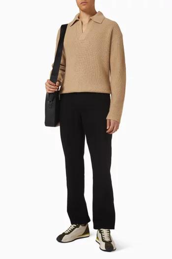 Ribbed Sweater in Wool-blend