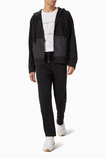 Signature Logo Striped T-shirt in Cotton