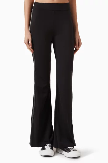 Logo-tape Flared Leggings