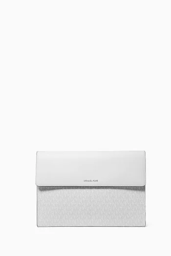 Jet Set Laptop Case in Logo Canvas