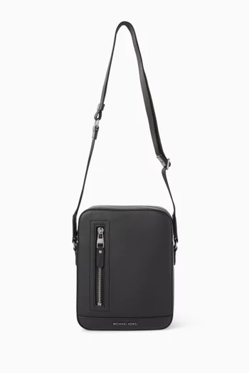 Hudson Flight Bag in Pebbled Leather