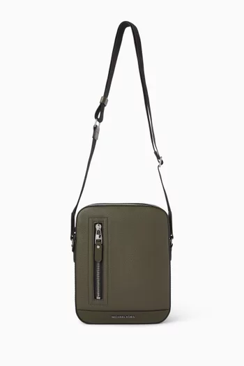 Hudson Flight Bag in Pebbled Leather