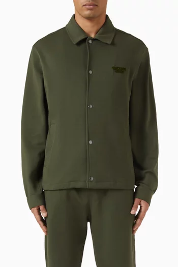 جاكيت بشعار الماركة مزيج قطن