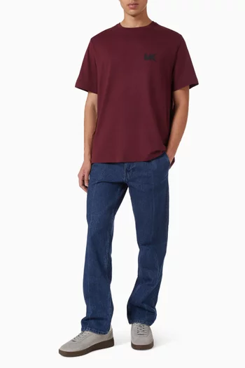 Logo Appliqué T-shirt in Cotton