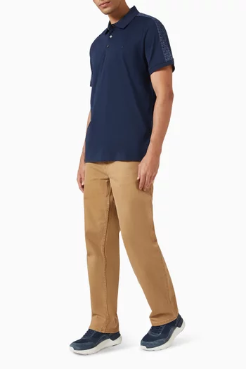 تي شيرت بولو بشعار الماركة قطن