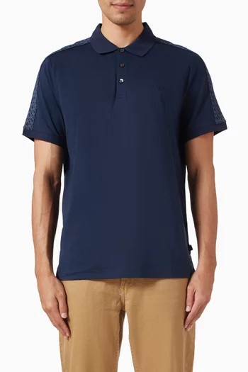 تي شيرت بولو بشعار الماركة قطن