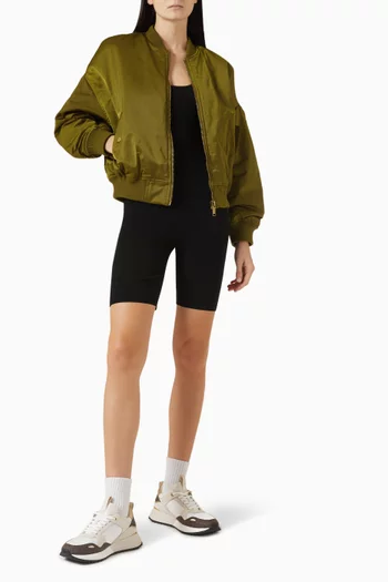 Ciré Bomber Jacket in Satin