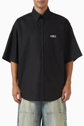 BB Icon Large-fit Shirt in Cotton Poplin