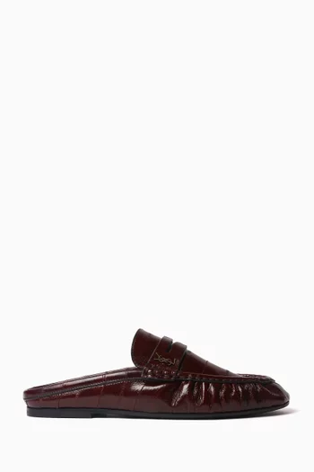 Le Loafer Mules in Eel Leather