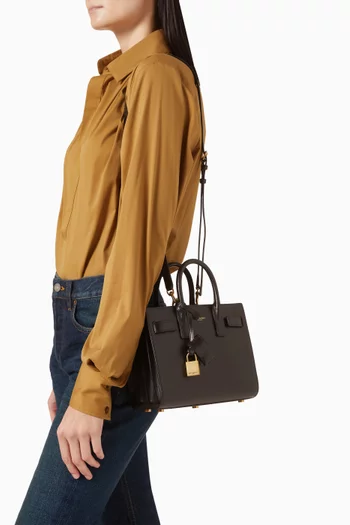 Nano Sac de Jour Tote Bag in Leather