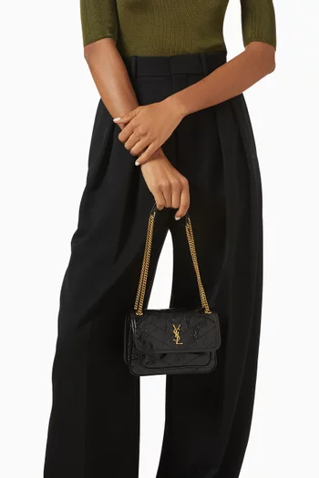 Mini Niki Crossbody Bag in Vintage Leather