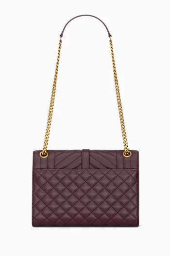Medium Envelope Shoulder Bag in Grain De Poudre Embossed Leather