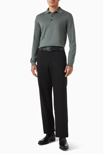 Side-argyle Polo in Cashmere Blend