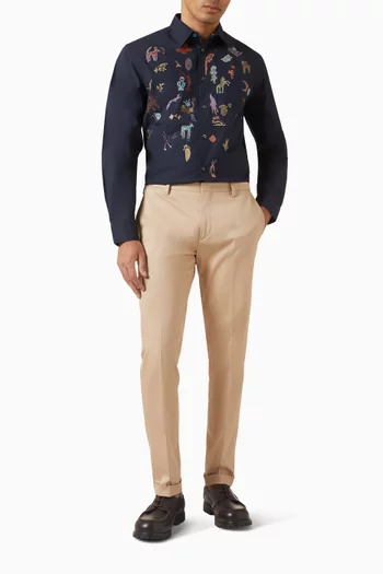 Slim-fit Chino Pants in Organic Cotton Blend