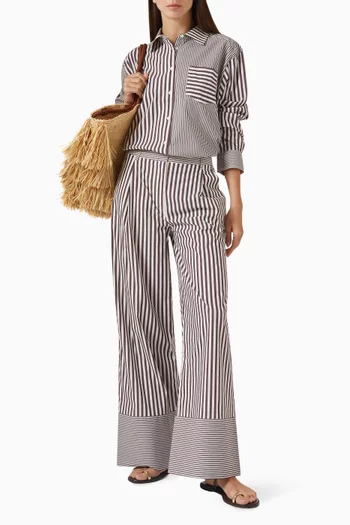 Avril Button Down Shirt in Cotton-blend