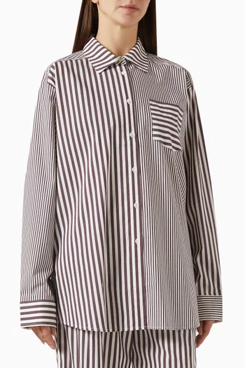 Avril Button Down Shirt in Cotton-blend