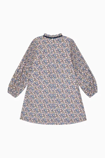Raya Smocked Dress in Cotton