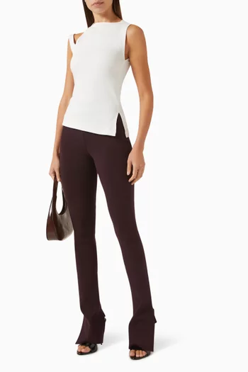 بلوزة اوبليك ناينتينز بتصميم مضلع مزيج قطن