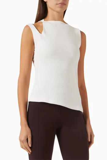 بلوزة اوبليك ناينتينز بتصميم مضلع مزيج قطن