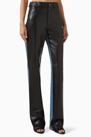 Star Slim-fit Pants in Leather