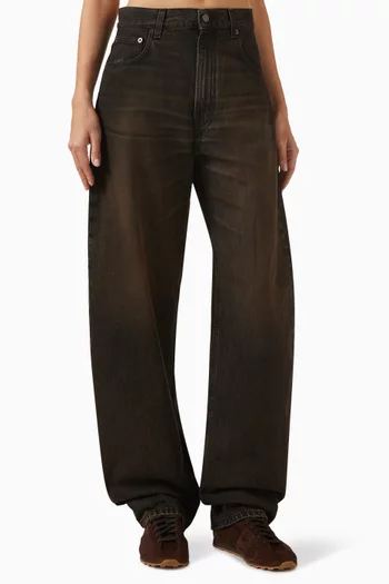 بنطال جينز بيبي بقصة ساق أسطوانية دينم