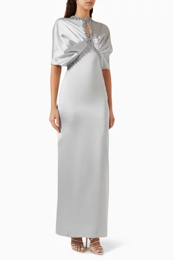 Eugene Gown in Satin & Crepe