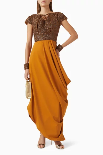 Golden Dominion Maxi Dress