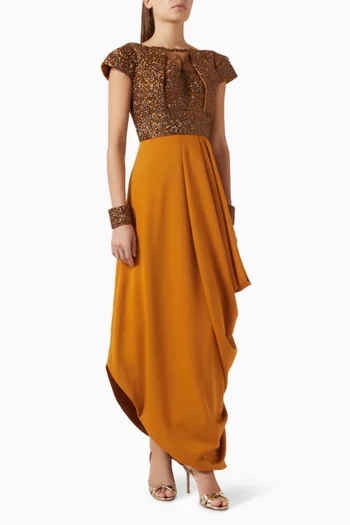 Golden Dominion Maxi Dress
