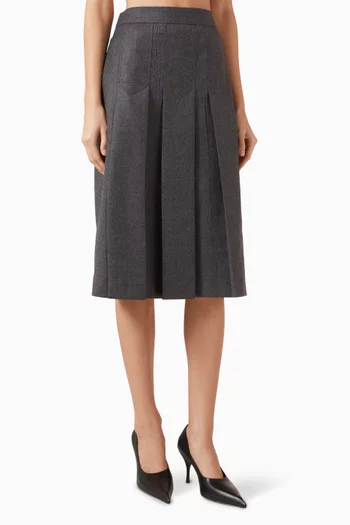 Pleated Skirt in Flannel