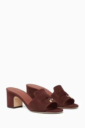 Summer Charms 55 Mule Sandals in Suede