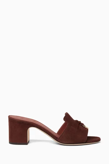 Summer Charms 55 Mule Sandals in Suede