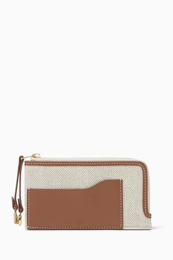 Extra Zip Pouch in Linen