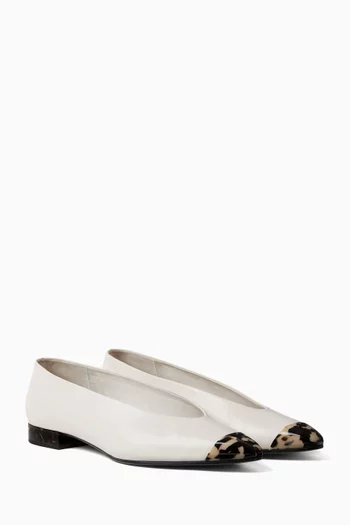 Rebecca Ballet Flats in Calfskin