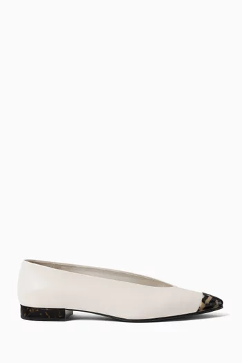 Rebecca Ballet Flats in Calfskin