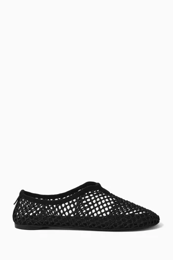 Floaty Flat Loafers in Microfibre Mesh