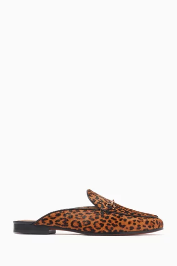 Linnie Bit Mules in Calf Hair