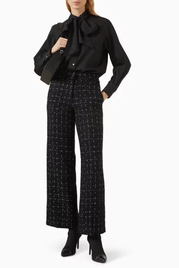 Logo Pants in Bouclé